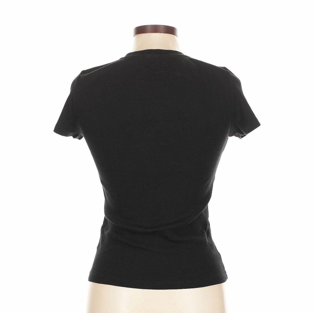 Aritzia TNA Homestretch tee shirt Size L Like new. black - Picture 2 of 5